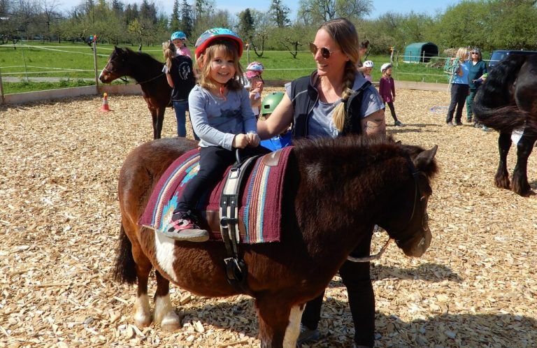 Den Kindern machte das Reiten sichtlich Freude.