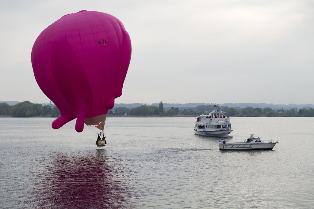 Ballonspektakel mit tieferer Bedeutung