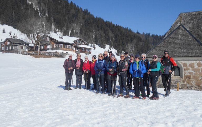 Die Seniorenbund-Wandergruppe wanderte in Richtung Bregenzer Hütte.Seniorenbund
