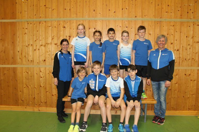 Die U12-Leichtathleten der TS Lauterach. tsl