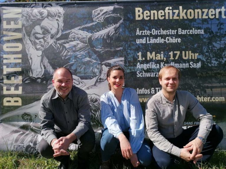 Engagiertes Organisationsteam: Mathias Wachter, Maria Badias und Zamir Kabo. <span class="copyright">ME</span>