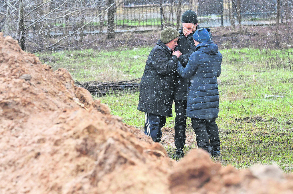 Erschüttert von der Gewalt in Butscha