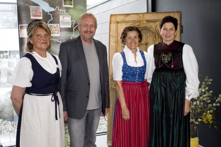 Heidi Kohler, Markus Hofer, Evy Halder und Andrea Schwarzmann beim 13. Bäuerinnen- und Bauerntag. Franc