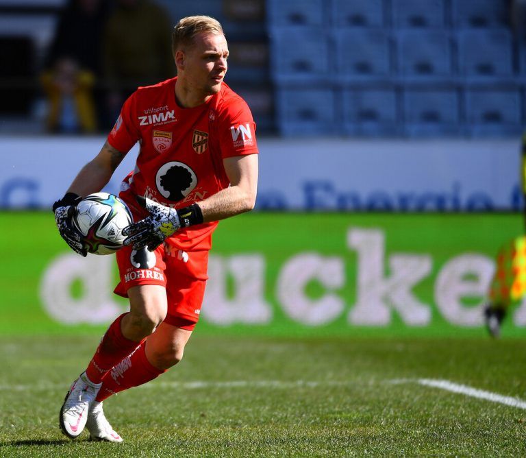 INNSBRUCK,AUSTRIA,13.MAR.22 - SOCCER - ADMIRAL 2. Liga, FC Wacker Innsbruck vs SC Austria Lustenau. Image shows Dominik Schierl (Lustenau) Photo: GEPA pictures/ Amir Beganovic