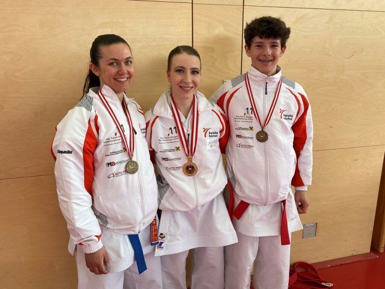 Jacqueline Berger, Patricia Bahledova und David Nussbaumer (v. l.). KC Höchst