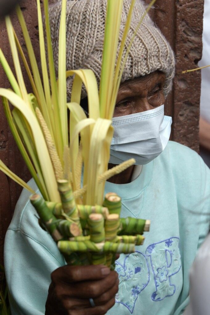 Katholische Gläubige nahmen in Tegucigalpa, Honduras, an der traditionellen Prozession zum Palmsonntag teil. AFP