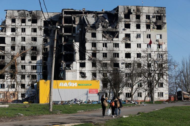 Mariupol steht weiter unter Beschuss, nun meldet die russische Seite die Einnahme der ukrainischen Hafenstadt.REUTERS