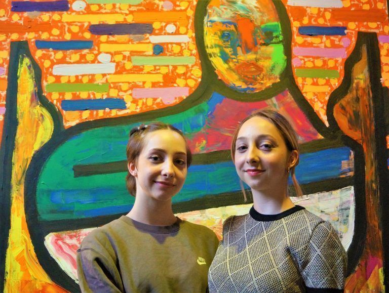 Kyra und Aimee Keck mochten die Farbenvielfalt.