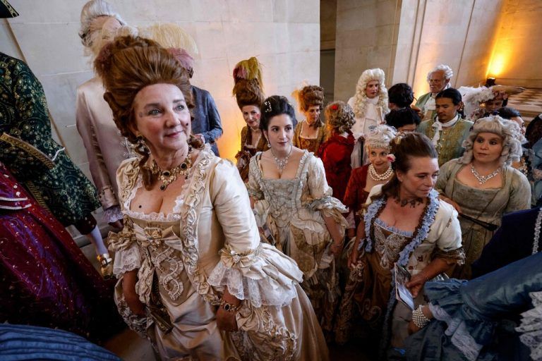 Das Thema des Kostümballs Les Fêtes Galantes in Versailles ist heuer „Die königliche Hochzeit von Marie Antoinette und Louis XVI.“ AFP
