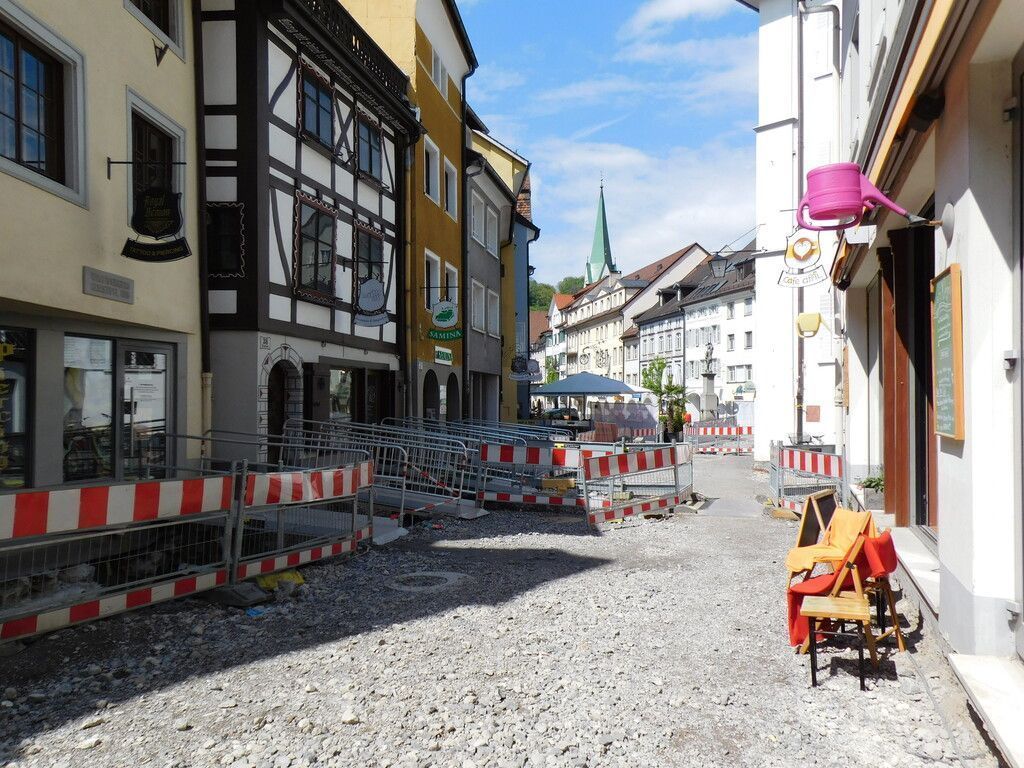 In der Neustadt wird gebaggert