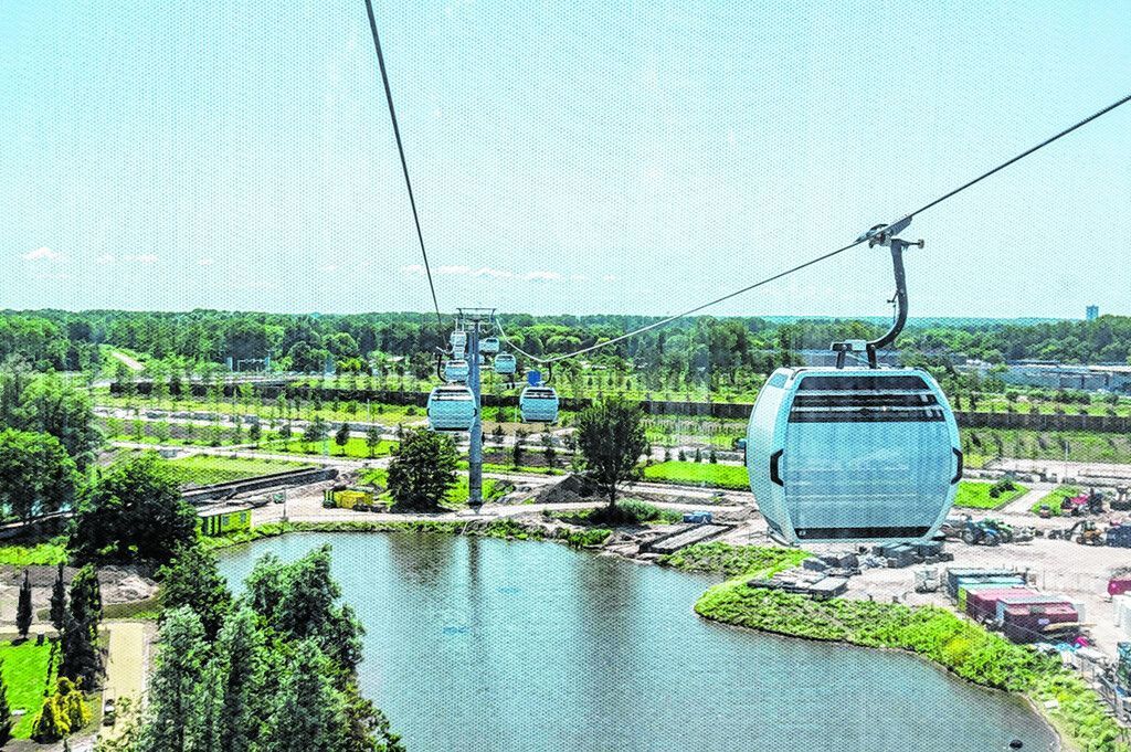 Eine Seilbahn für die Floriade