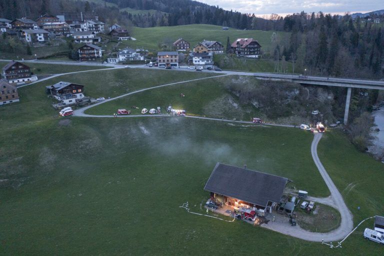 Eindrucksvolle Einsatzübung in Egg.Rotkreuzabteilung Egg