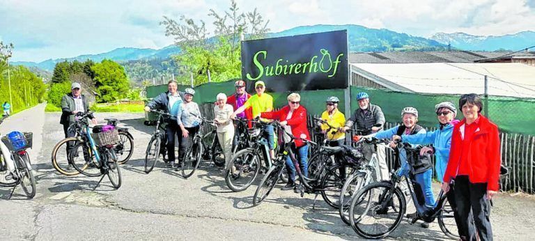 Teilnehmer der Radausfahrt. Seniorenbund Lustenau
