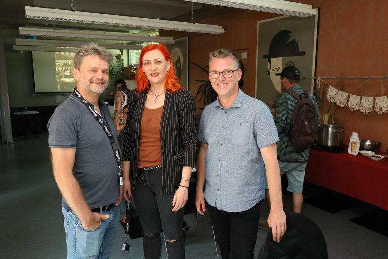 Thomas Neubacher (Land), Eva Gasser (Koje) und Arno Schedler (Land).