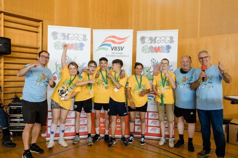 Jubelnde Sieger bei den School Games.