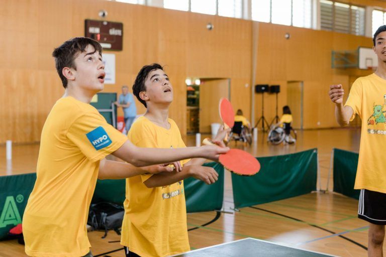 Tischtennis stand auf dem Programm.