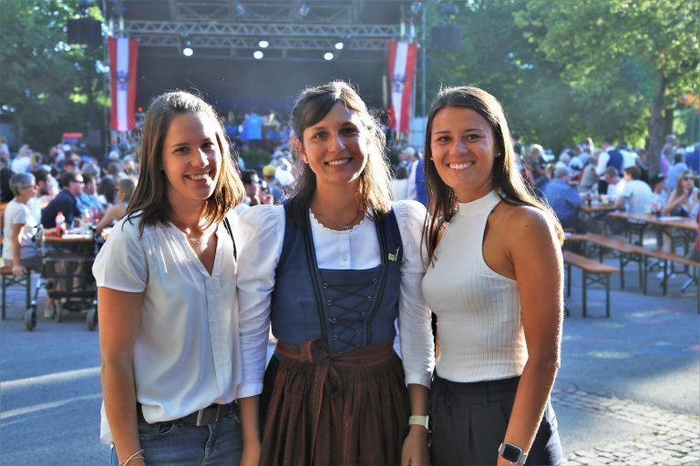 Unter den Besuchern waren auch Karo, Sandra und Sandra.