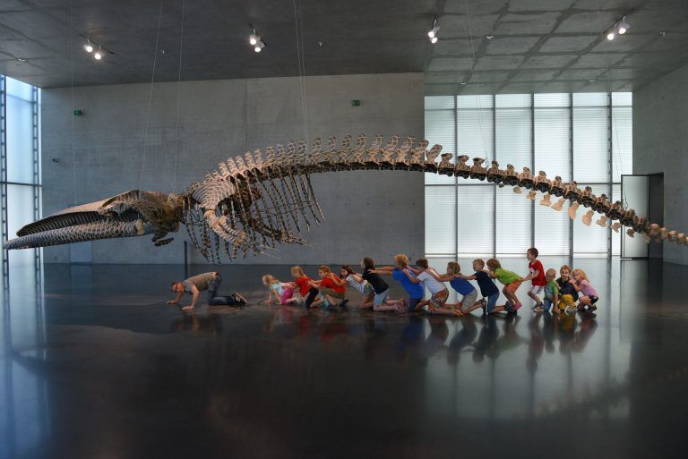 So funktioniert Kunstvermittlung: Kinder mit einer Arbeit von Gabriel Orozco. <span class="copyright">Rudolf Sagmeister</span>