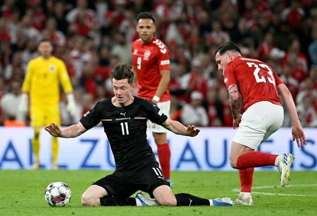 Österreichs Fußballteam unterlag in der Nations League Dänemark mit 0:2. »C1