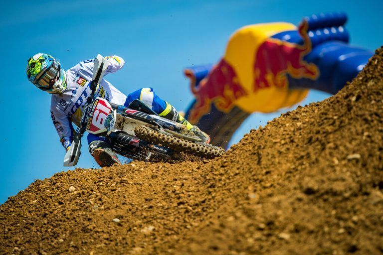 ADAC MX Masters 2016 , ADAC MX Masters Möggers Thomas Kjer Olsen ( Husqvarna / Dänemark ) auf seiner Maschine in der ADAC MX Masters