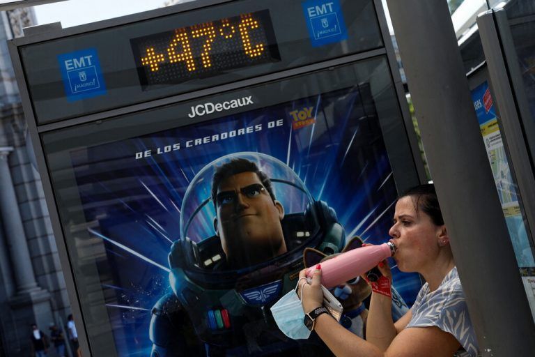 Am Samstag zeigte ein Thermometer in Madrid 47 Grad Celsius an. Reuters
