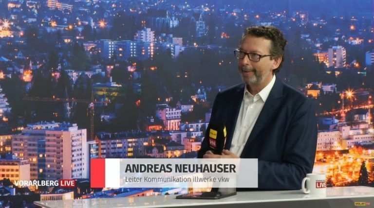 Andreas Neuhauser ist Kommunikationschef beim Vorarlberger Energie­anbieter illwerke vkw.