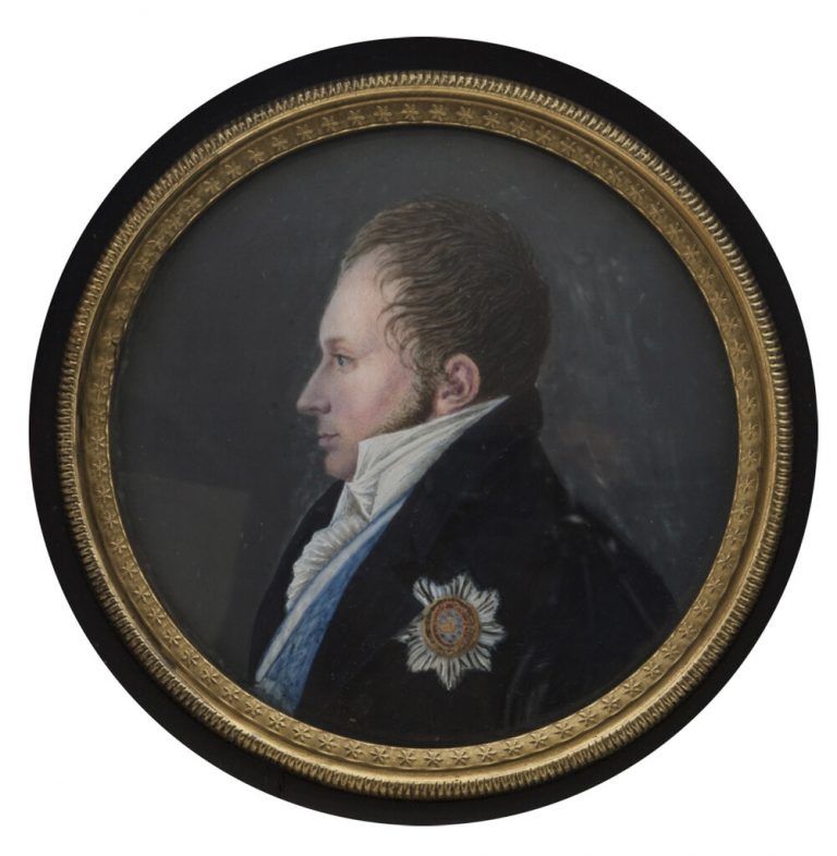 Carl Ernst von Gravenreuth, Miniaturporträt, Schloss Affing. Paul Eschbach