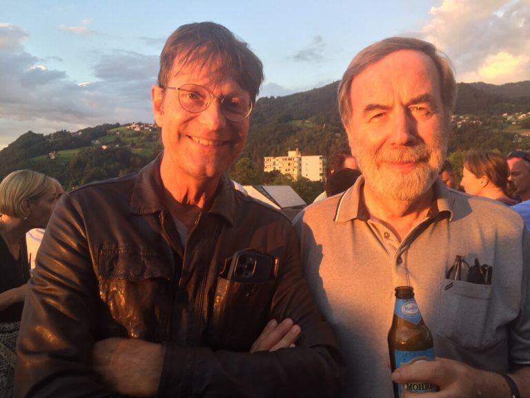 Der Dornbirner Arzt Markus Rein mit Ex-Politiker Arnulf Häfele.