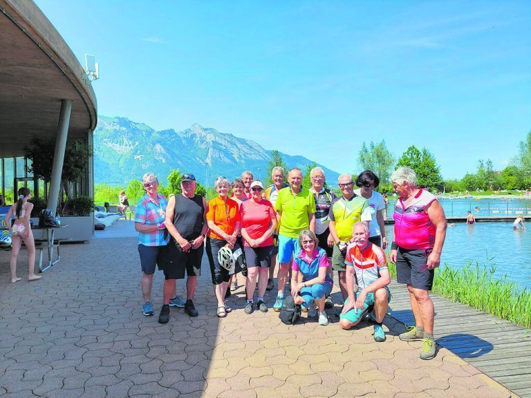Der Rankweiler Seniorenbund auf großer Radtour ins benachbarte Liechtenstein. SB Rankweil
