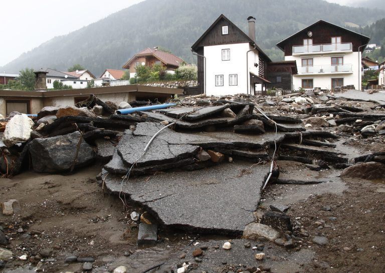 Die Gemeinde Arriach ist von der Außenwelt abgeschnitten.