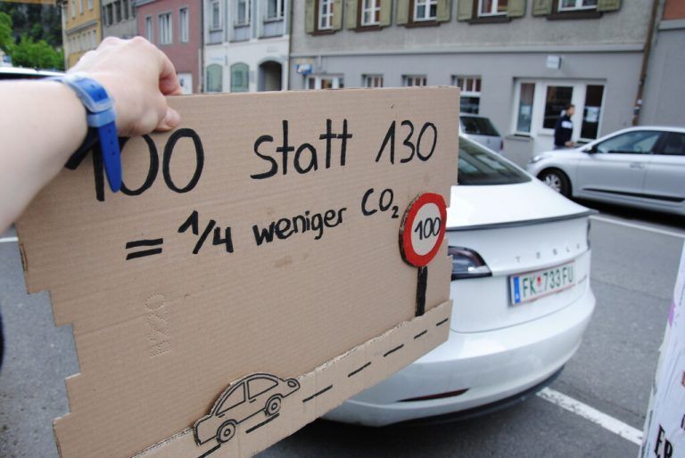 Ein Anliegen der Schüler*innen: 100 statt 130 km/h.