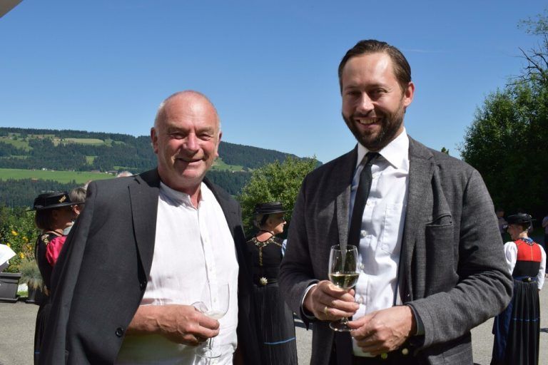 Festgäste: Ulrich Troy und Bgm. Ulrich Schmelzenbach.