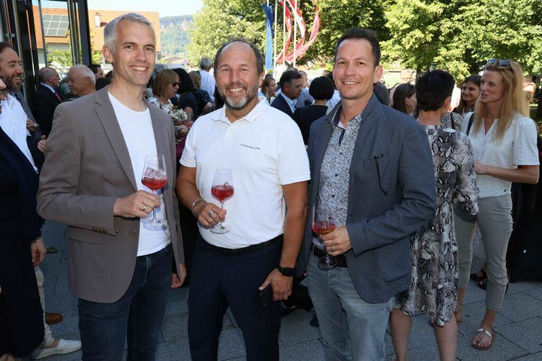 Herbert Kaufmann, Gerald Peter (Hotel Sonne, Dornbirn) und Robert S. Salant.