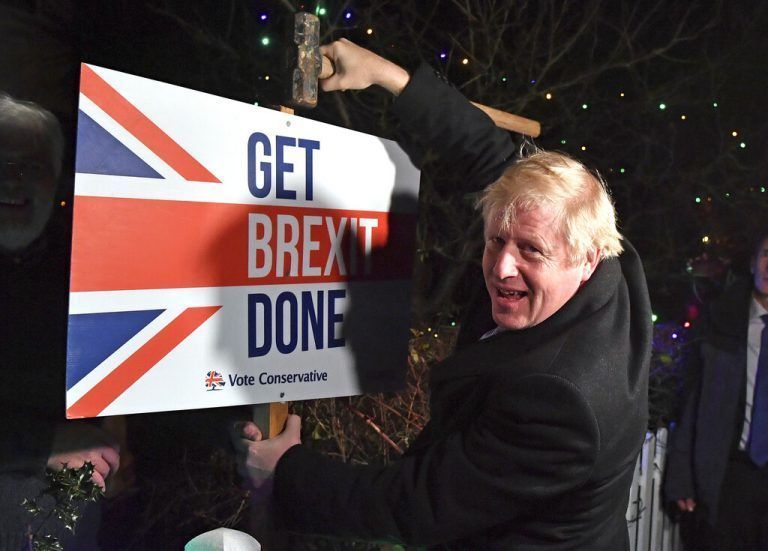 Johnson warb nicht nur für den Brexit, sondern auch für eine harte Umsetzung. AP