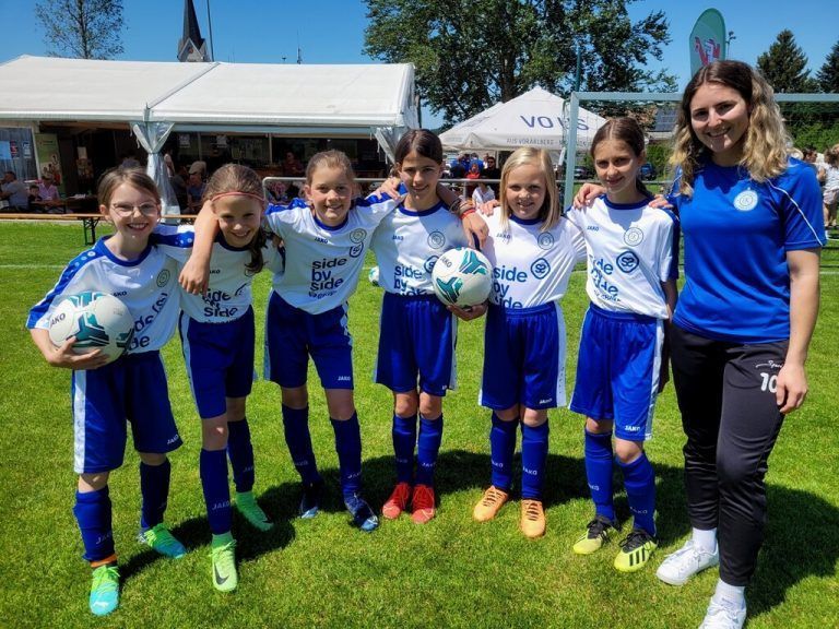 Mit dabei beim U12-Mädchen-Turnier in Hohenweiler auch der Nachwuchs des FC Kennelbach.