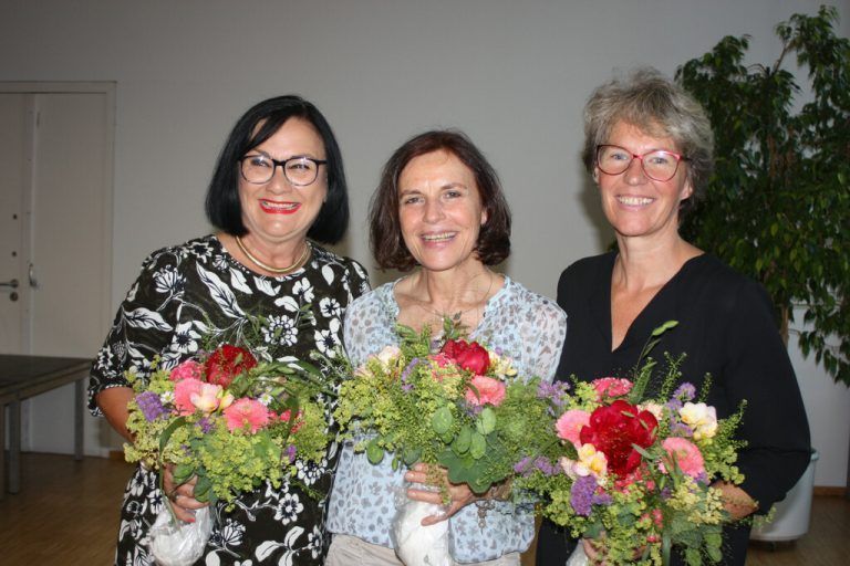 Monika Gorbach-Bugna, Margrit Bösch und Alexandra Matt wurden geehrt bzw. verabschiedet. VN/TK