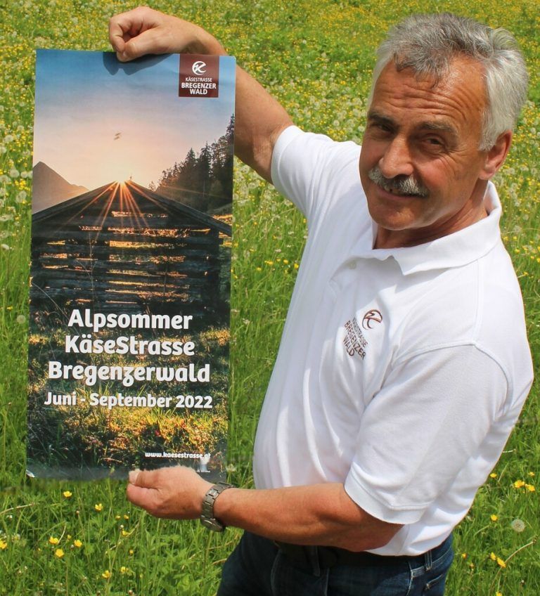 Obmann Max Bereuter lädt wieder zum Alpsommer der KäseStraße ein.