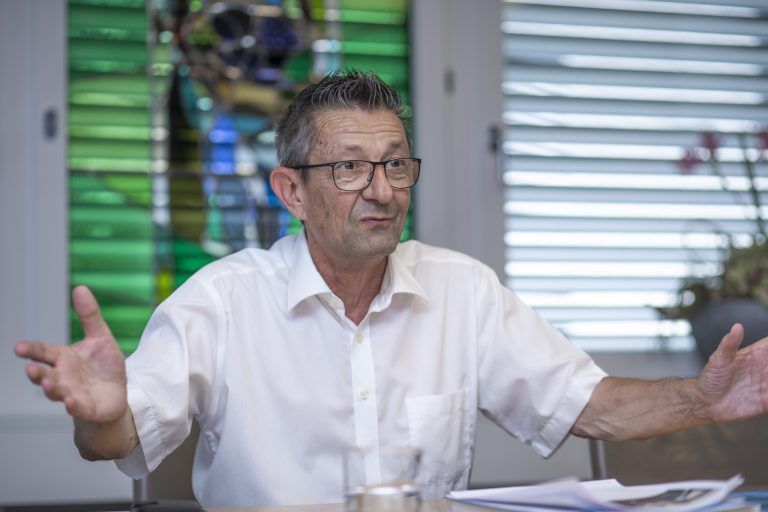 Reto Friedauer, Gemeindepräsident von St. Margrethen, hat in Sachen S18 eine klare Haltung. Er versteht die Österreicher nicht. <span class="copyright">VN/Paulitsch</span>