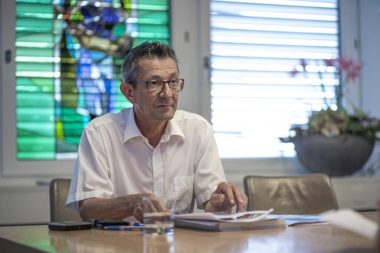 Reto Friedauer, Gemeindepräsident von St. Margrethen, hat bei der S18 eine klare Haltung. Er versteht die Österreicher nicht. VN/Paulitsch