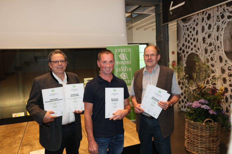 Sortensieger Egon Brunner, Werner Alge und Peter Mähr.