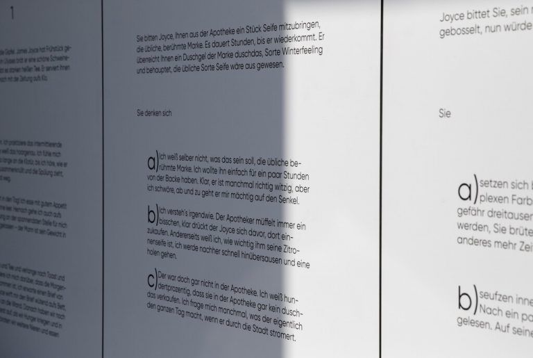 Stellen Sie sich vor, Joyce soll für Sie Besorgungen machen.
