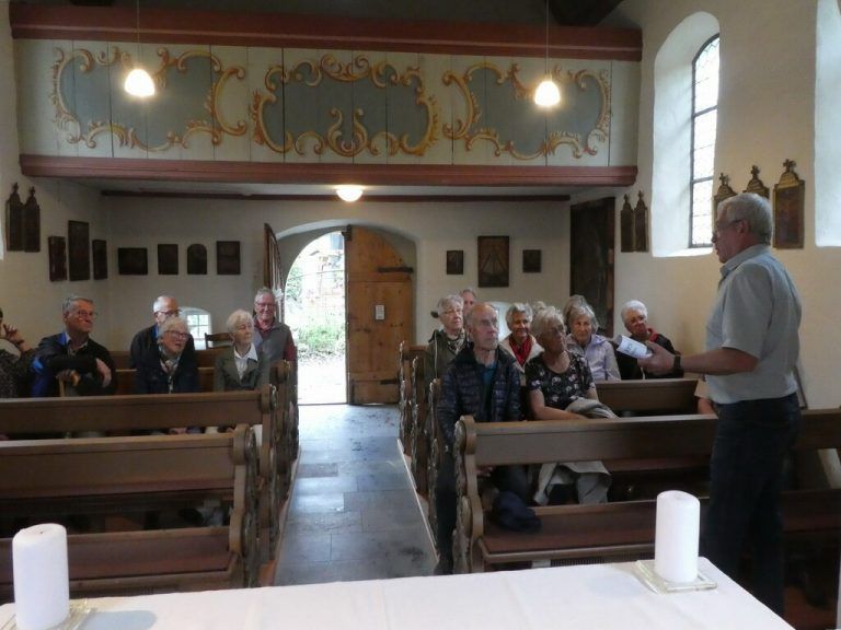 Walter Ellensohn wusste viel über das Kappele zu erzählen.M. Berg