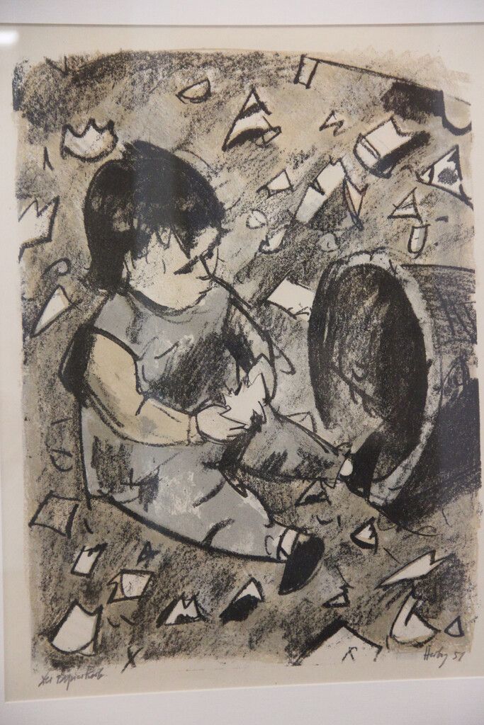 Werk „Der Papierkorb“ von Otto Herbig aus dem Jahr 1951.
