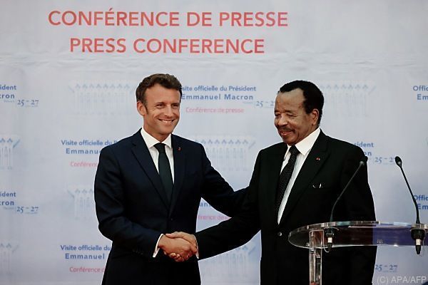 Macron beklagt "Scheinheiligkeit" in Afrika