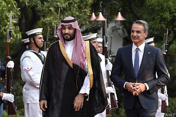 Bin Salman zum Auftakt seiner Europa-Reise in Athen