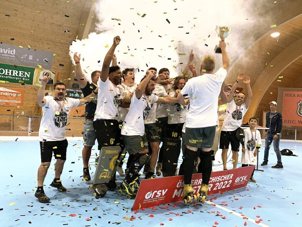 Rollhockeyclub Dornbirn jubelt über ÖM-Titel Nummer 16