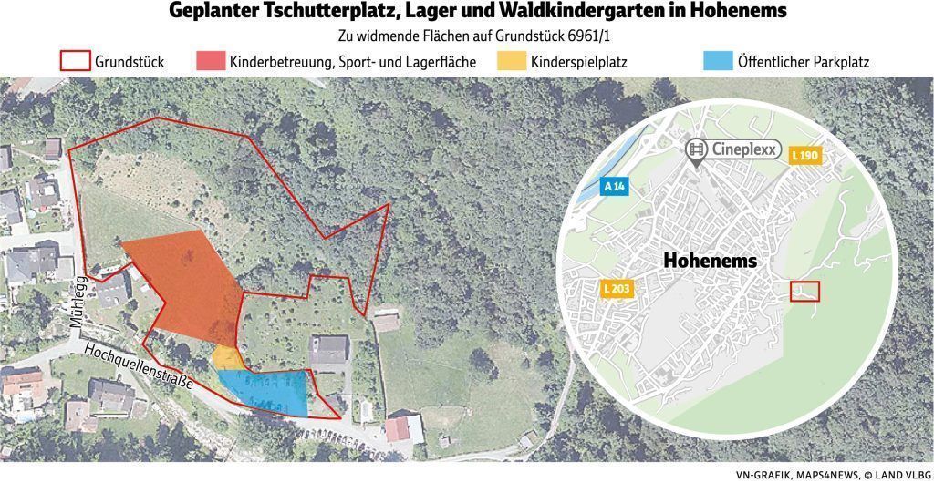 Stopp für Tschutterplatz und Waldkindergarten in Hohenems