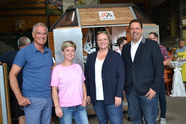 Mario Leiter (Kommandant Stadtpolizei Bludenz), Vizebürgermeisterin Eva Peter, Wiebke Meyer (GF Alpenregion Bludenz) und Manuel Bitschnau (Montafon Tourismus). <span class="copyright">BI</span>
