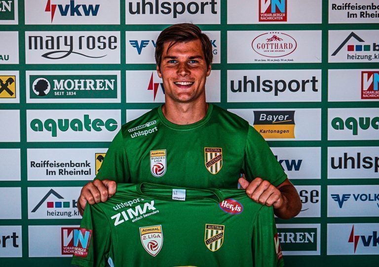 Stefano Surdanovic wird bis 2024 das Dress von Austria Lustenau tragen.<span class="copyright">S</span><span class="copyright">C</span><span class="copyright">A</span>