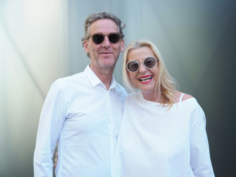 Architekt Anton Nachbaur-Sturm und Rita Mittelberger.